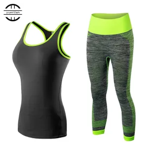 High Quality 2017 2pcs Women Sportswear