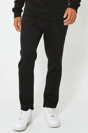 Holloway Road Fleece Open Joggers - Black