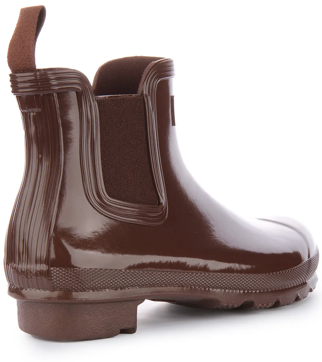 Hunter Womens Chelsea Gloss In Brown