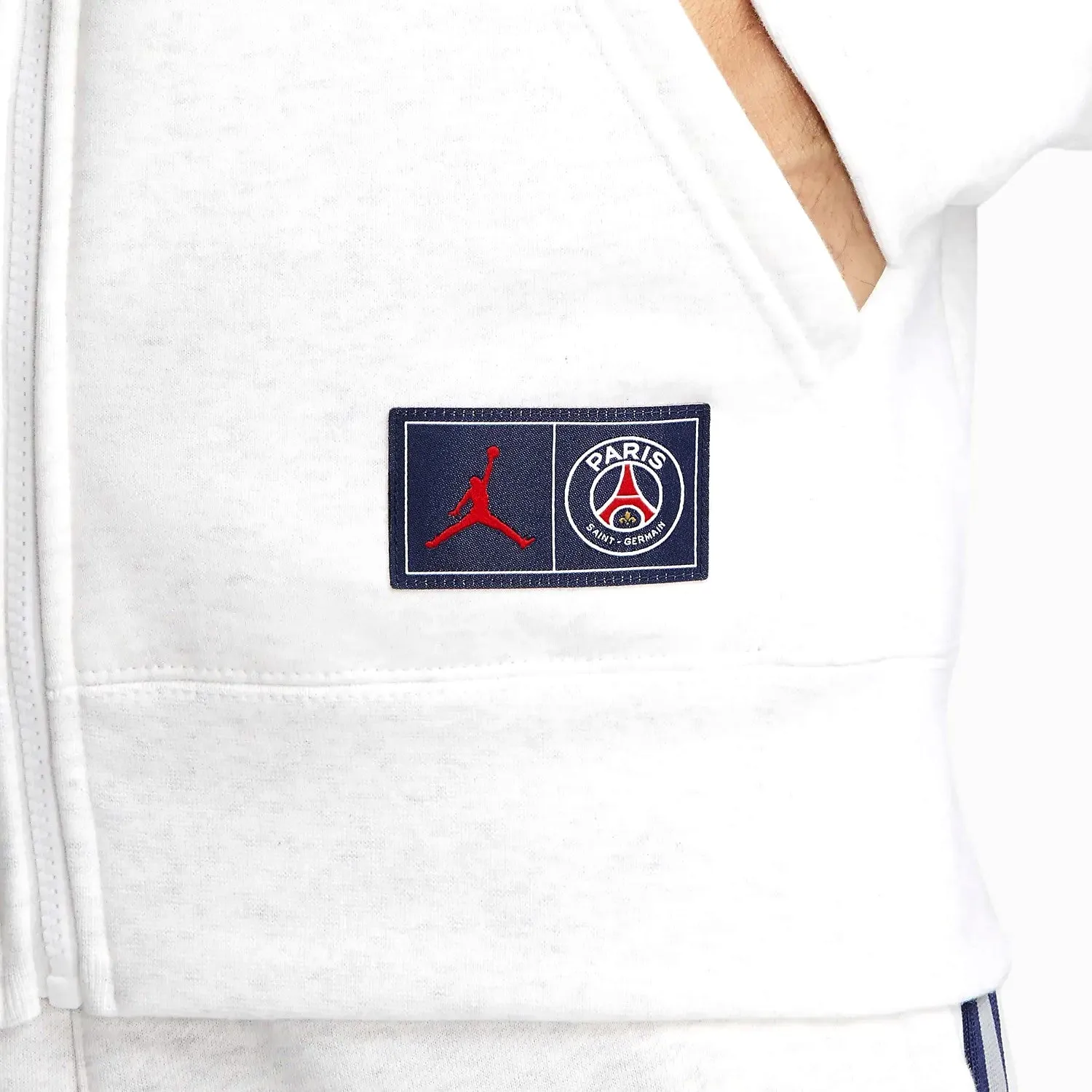 Jordan x PSG Casual Fleece white presentation tracksuit 2022 - Jordan