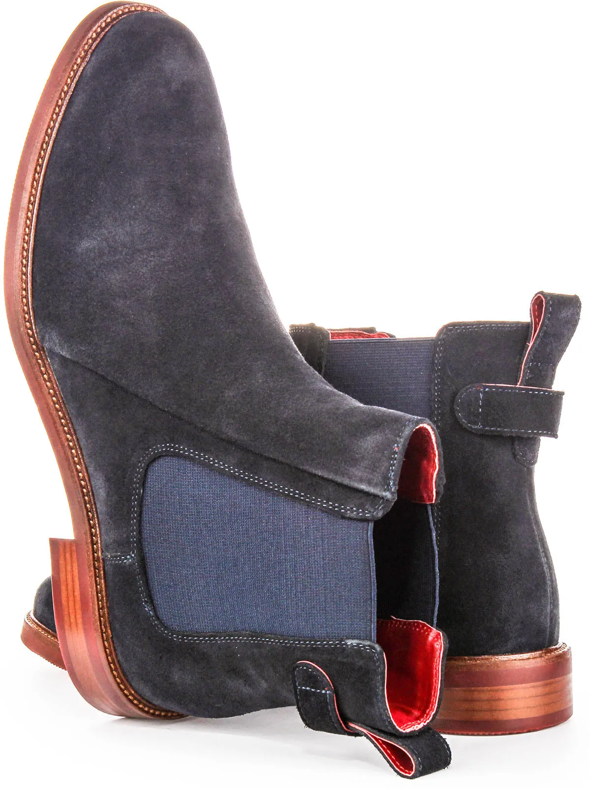 Justinreess England Luiz Suede In Navy For Men