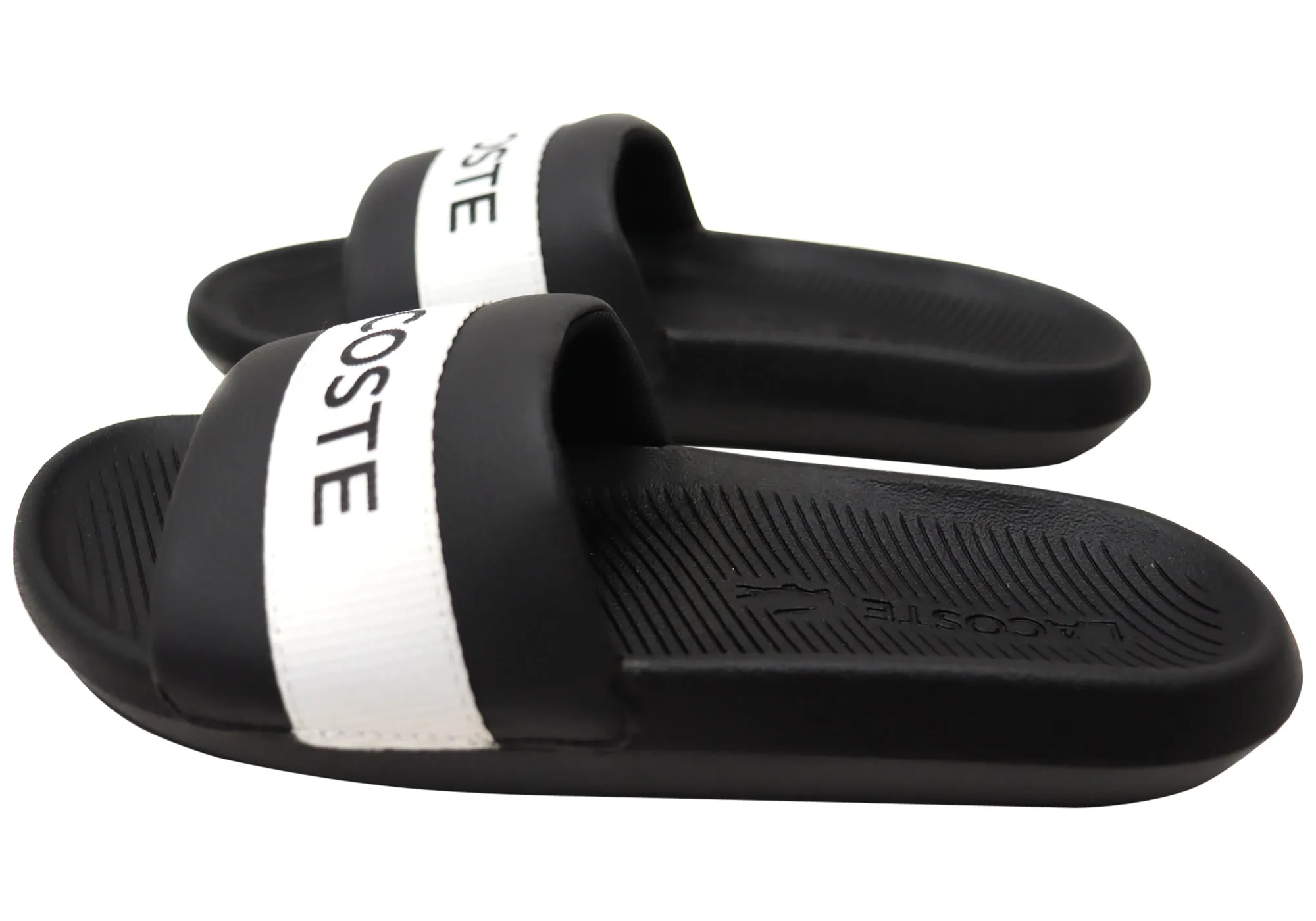 Lacoste Womens Comfortable Croco Slide 0721 Slides Sandals