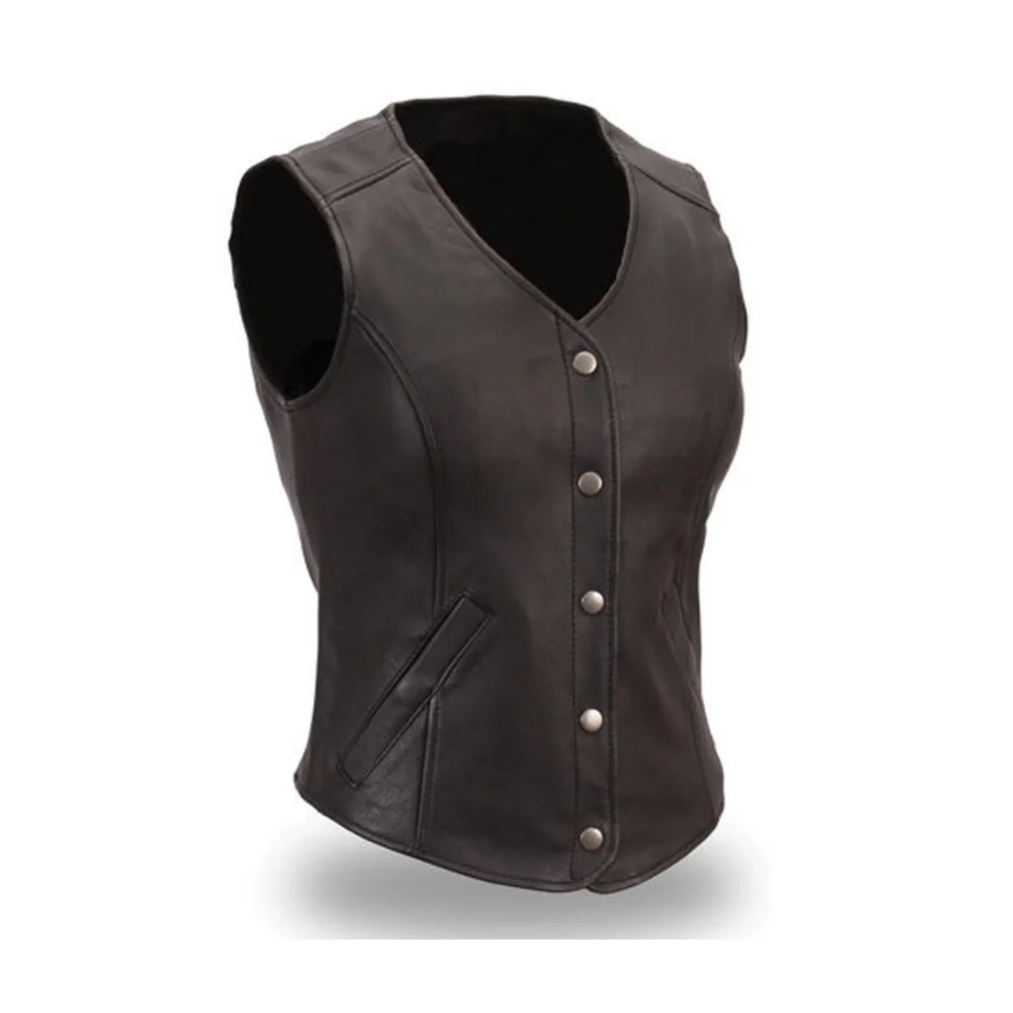 Ladies Leather Vest