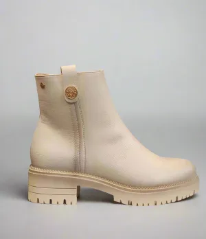 Ladies Pull On Boot Crema Chunky Patrizio Como Inside Zip Deauville sale