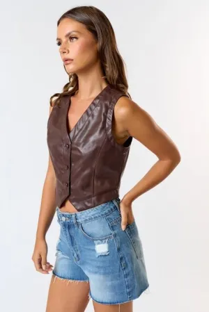 Leather Weather Vest