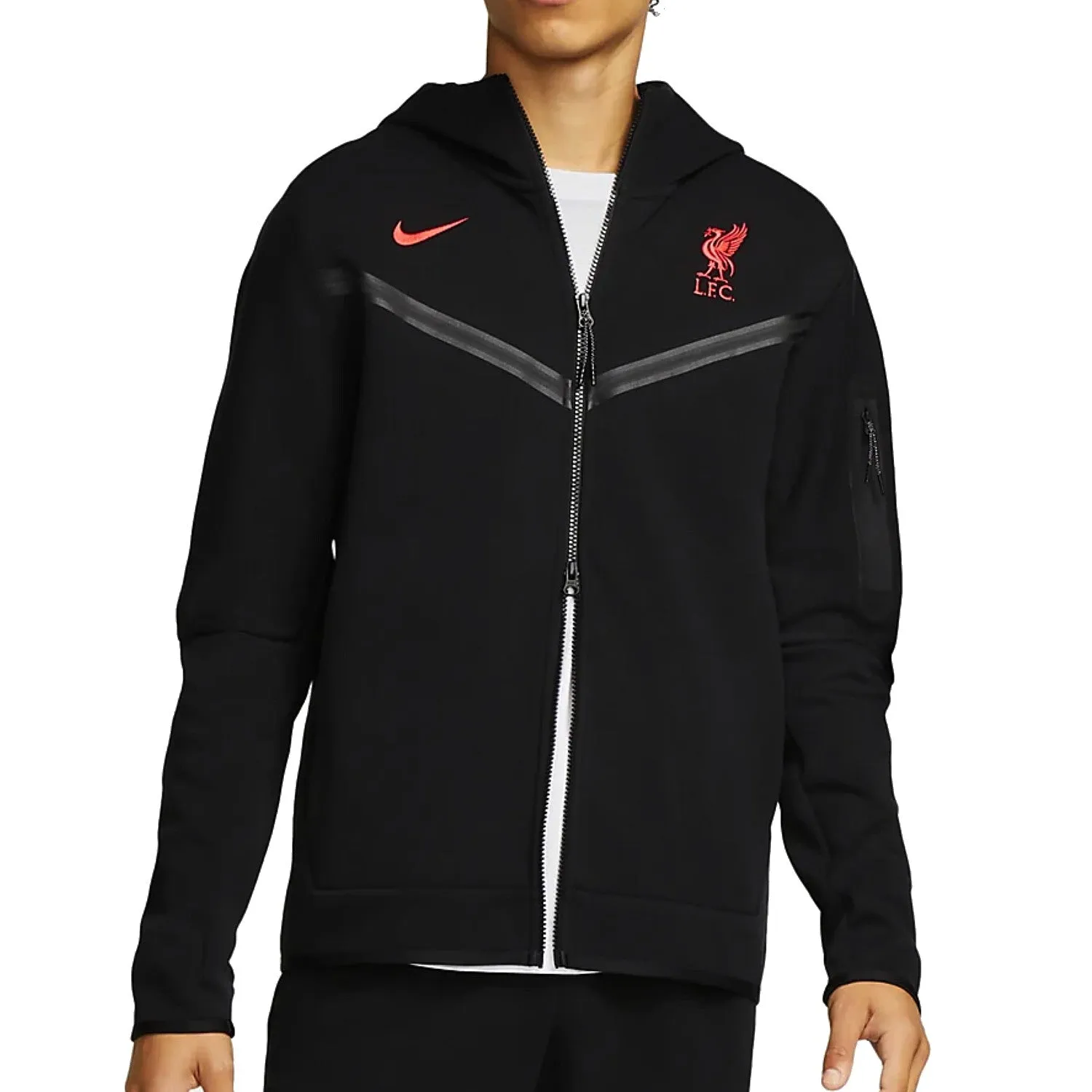 Liverpool FC black Tech Fleece presentation tracksuit 2022/23 - Nike