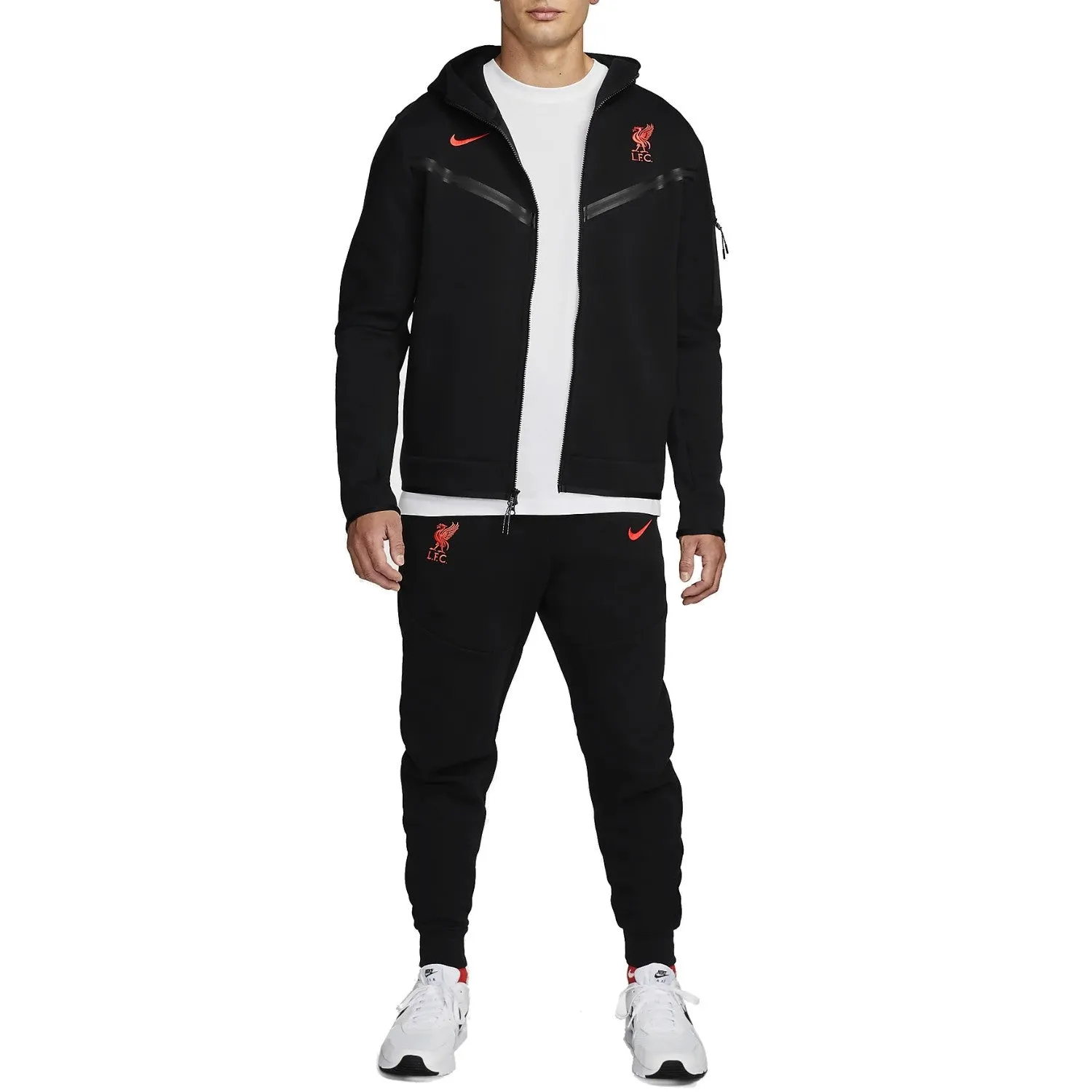 Liverpool FC black Tech Fleece presentation tracksuit 2022/23 - Nike