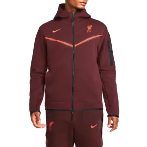 Liverpool FC dark red Tech Fleece presentation tracksuit 2023 - Nike