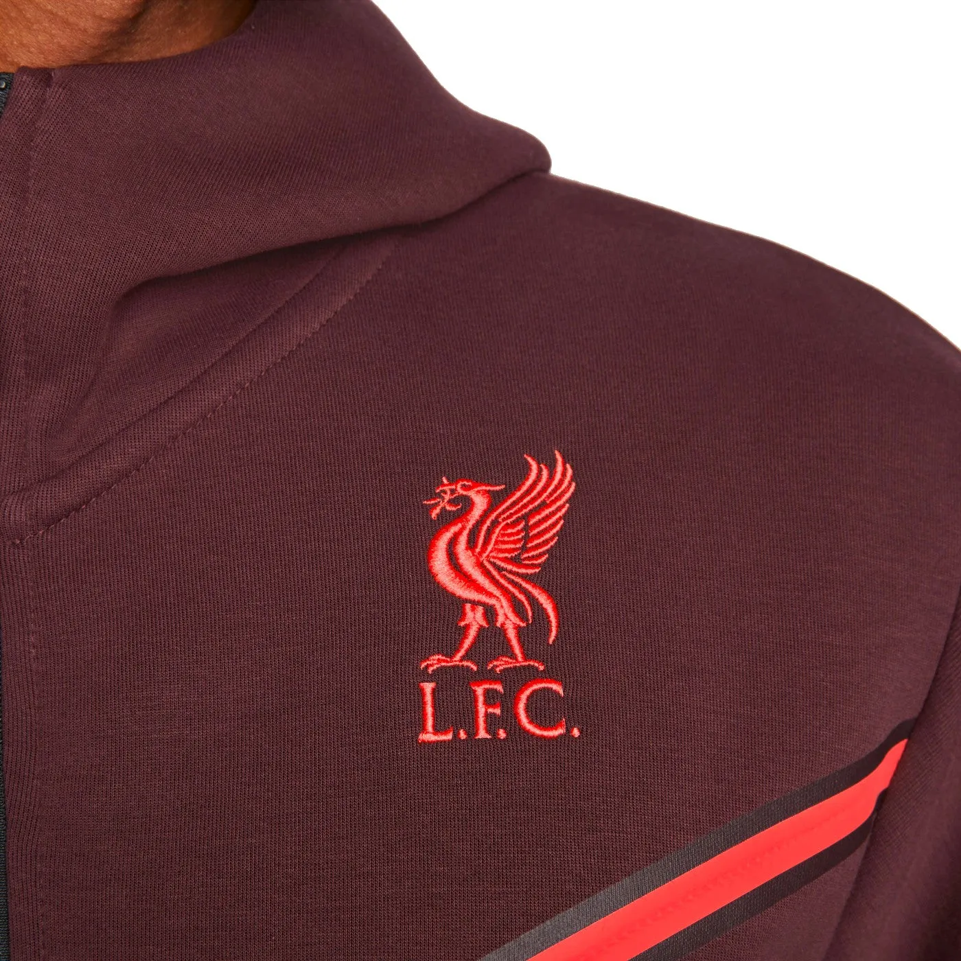 Liverpool FC dark red Tech Fleece presentation tracksuit 2023 - Nike