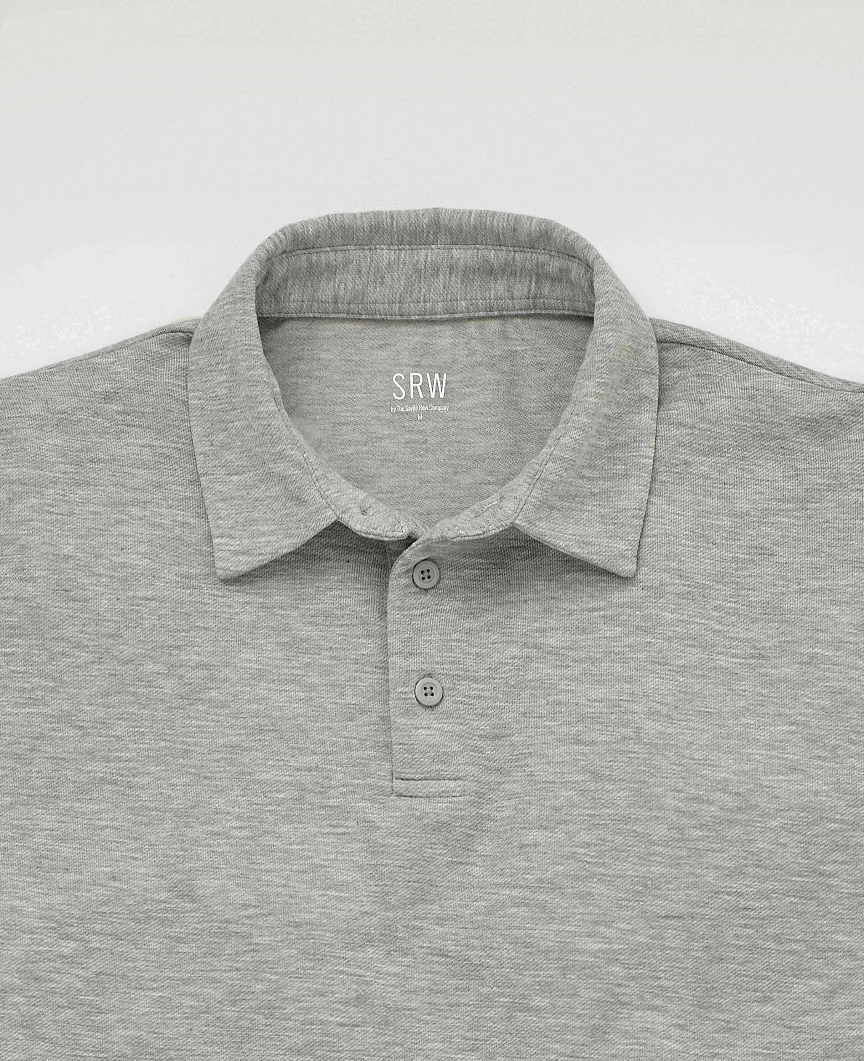 Marl Grey Short Sleeve Active Polo Shirt