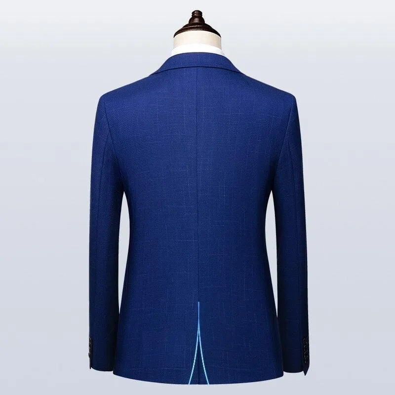 Men Suit - Davini Blue 3-Piece Suit