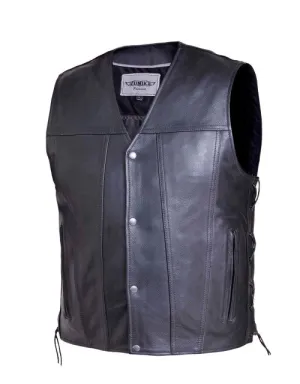 Mens premium buffalo leather vest 2611.2B