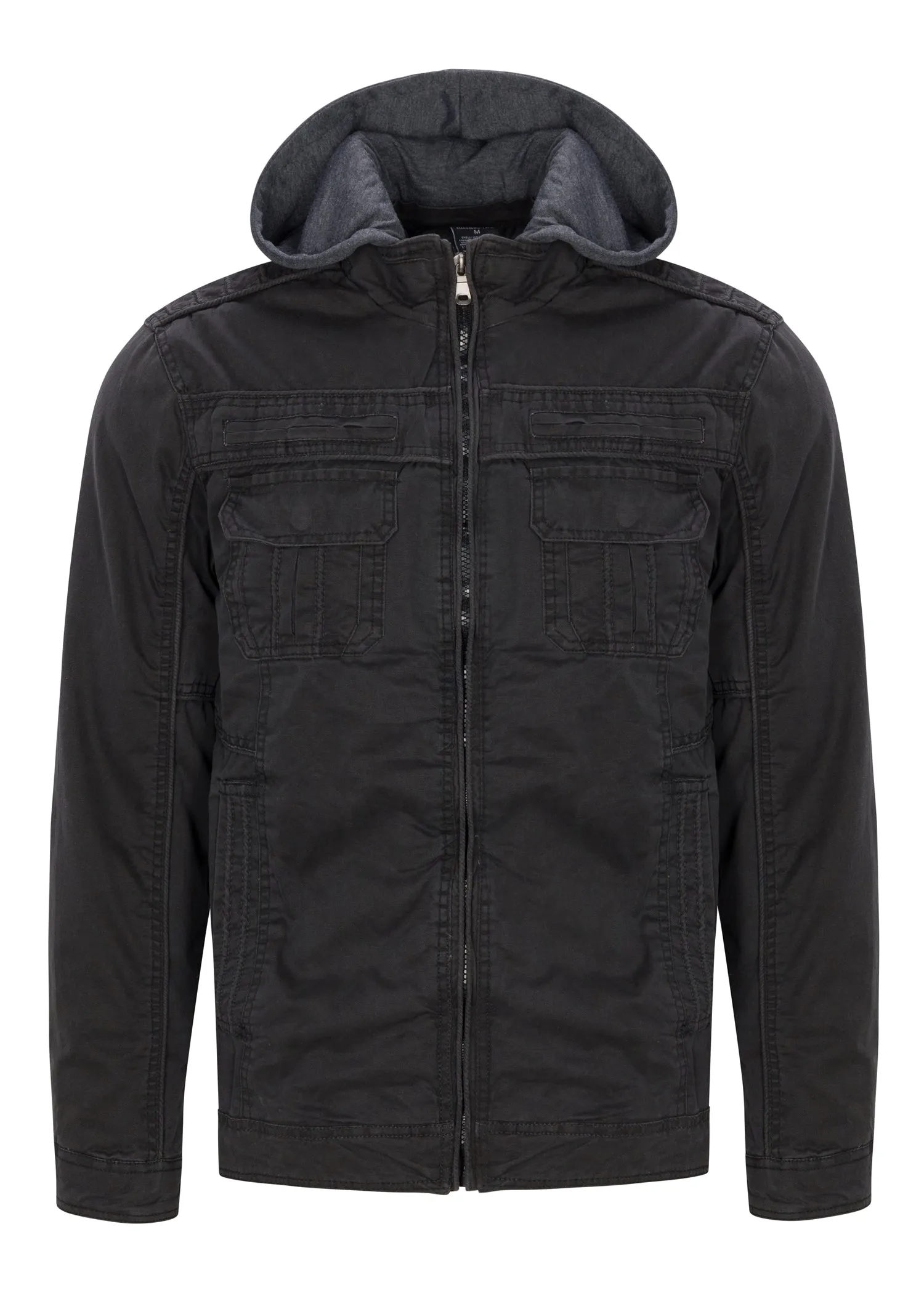 MEN'S RAGE HOODED TWILL JACKET