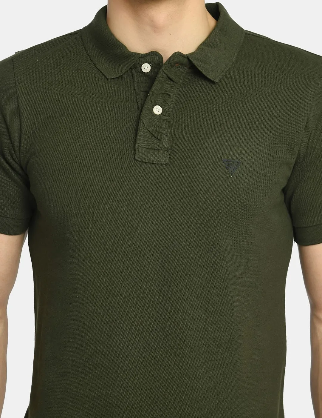 Men's solid Polo Collar Half Sleeve T-Shirt