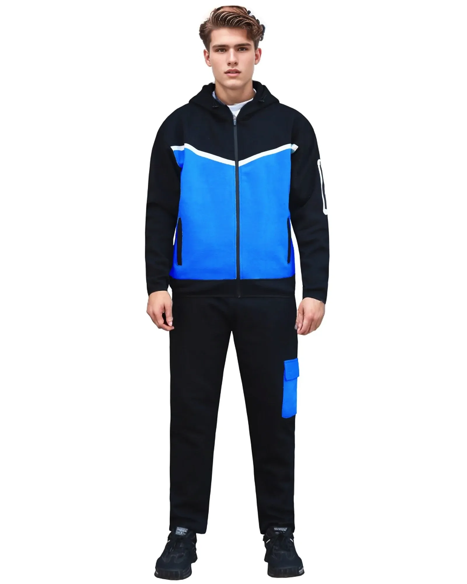 Men’s Sweatsuit Tech Fleece Heavy Duty Sweatpants & Sweat Jacket