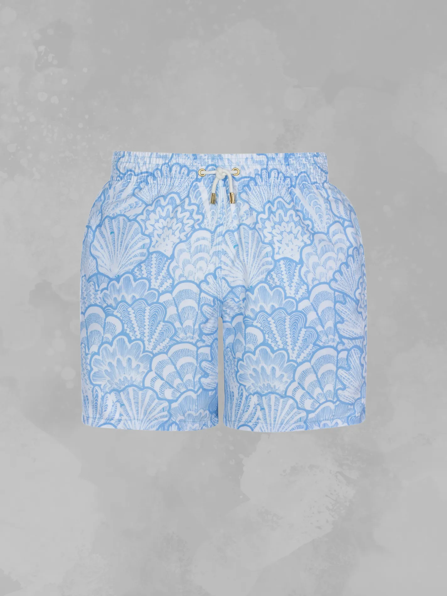 Men's Swimming Trunks - Blue Abstract Shells