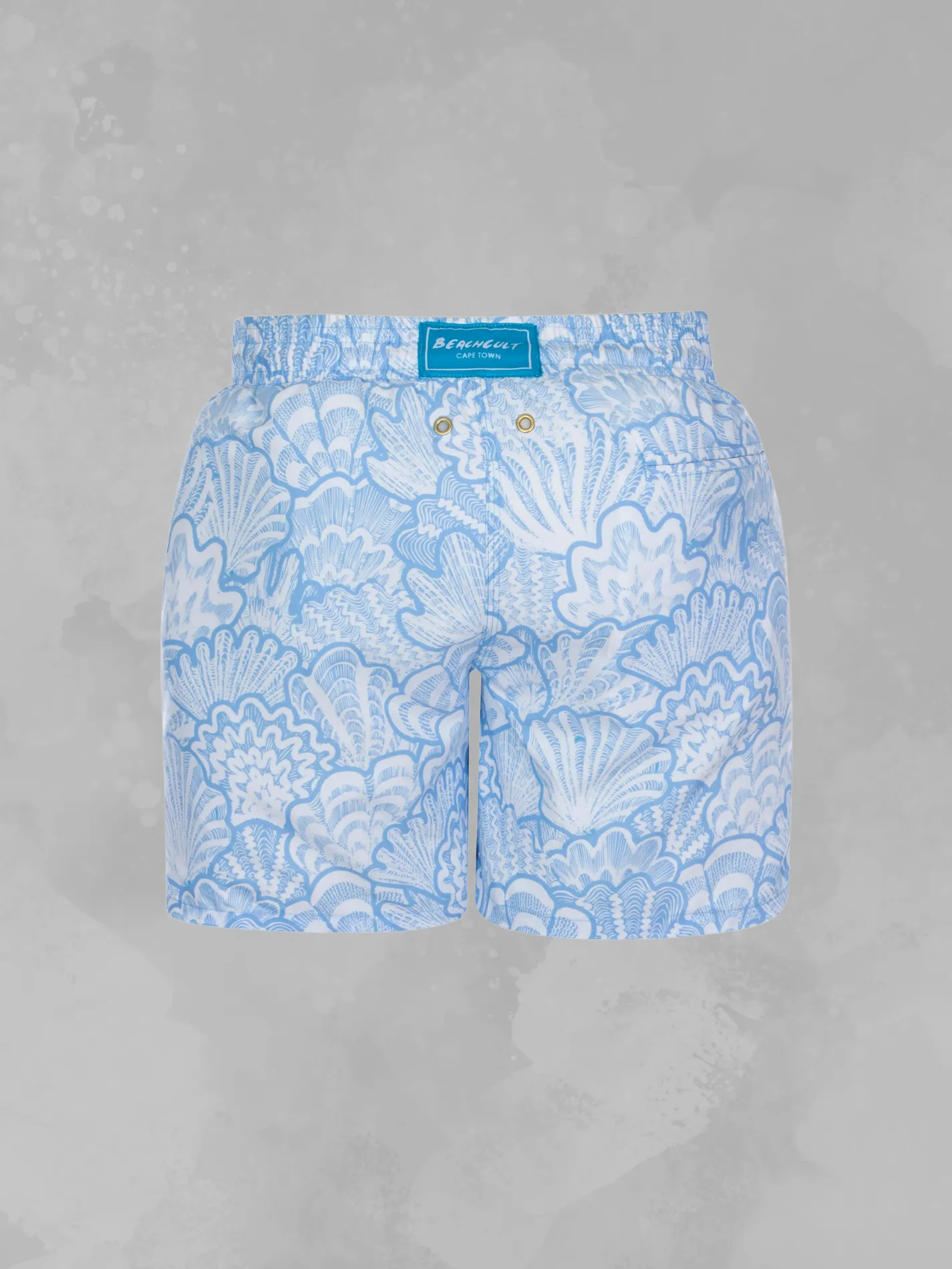 Men's Swimming Trunks - Blue Abstract Shells