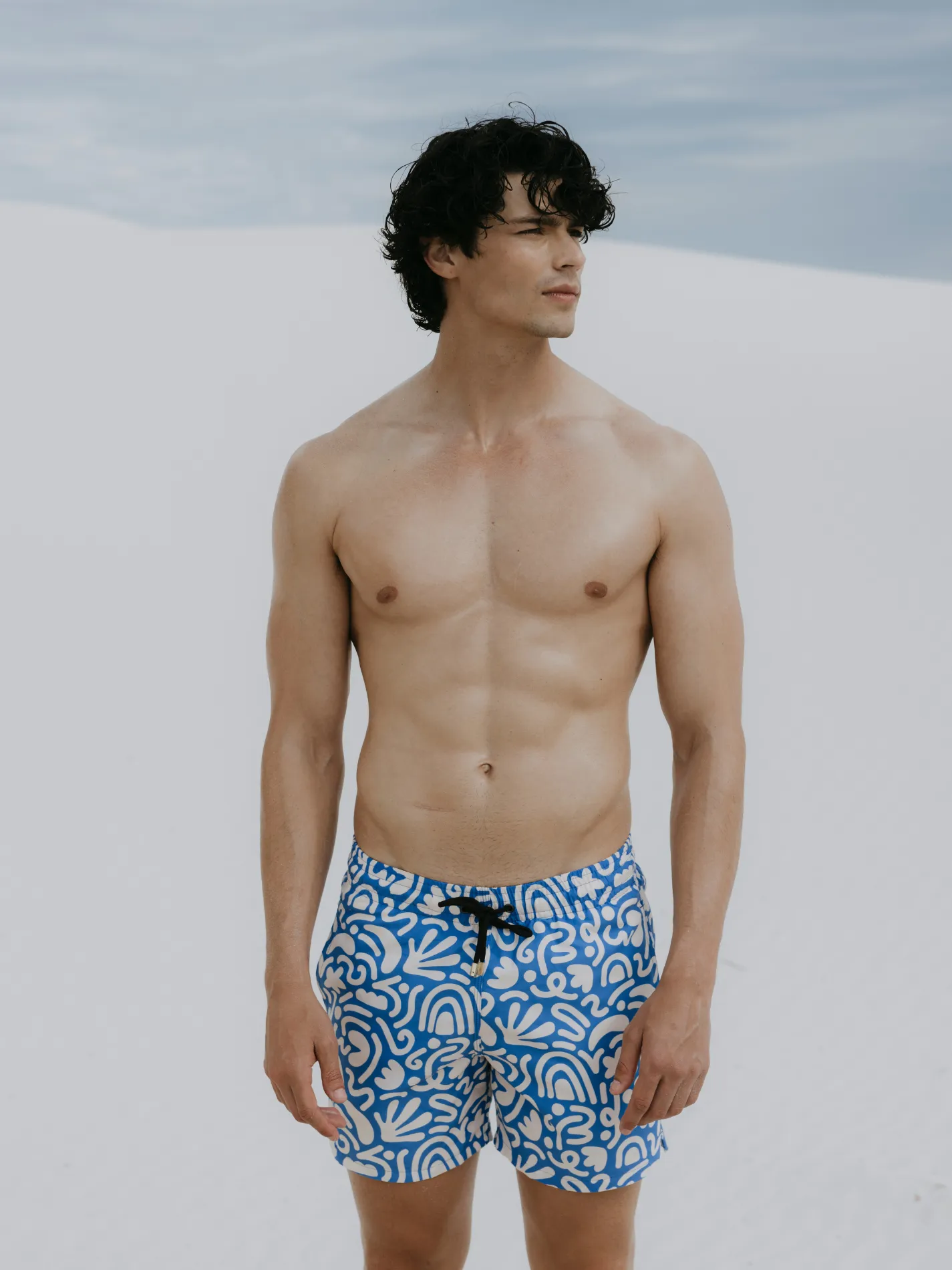 Men's Swimming Trunks - Greek Holiday