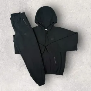 NIKE CLUB HOODED FLEECE PLUS SET- BLACK