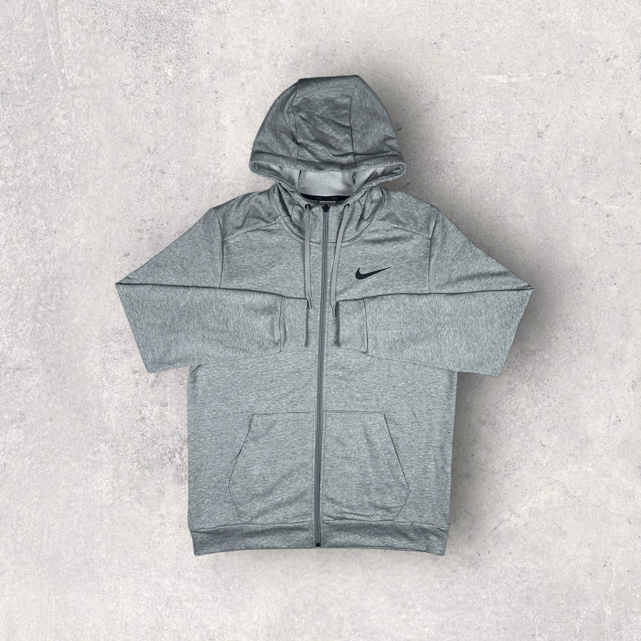 NIKE PRO DRI-FIT FLEECE TRACKSUIT - GREY