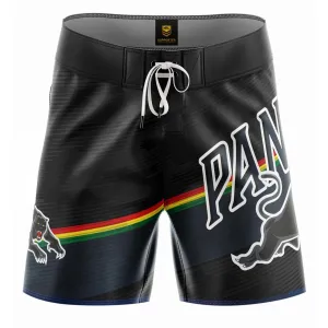 NRL Barrel Board Shorts - Penrith Panthers - Swim - Adult