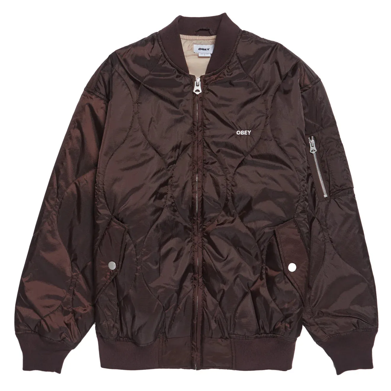 Obey Daybreak MA-1 Bomber Java Brown