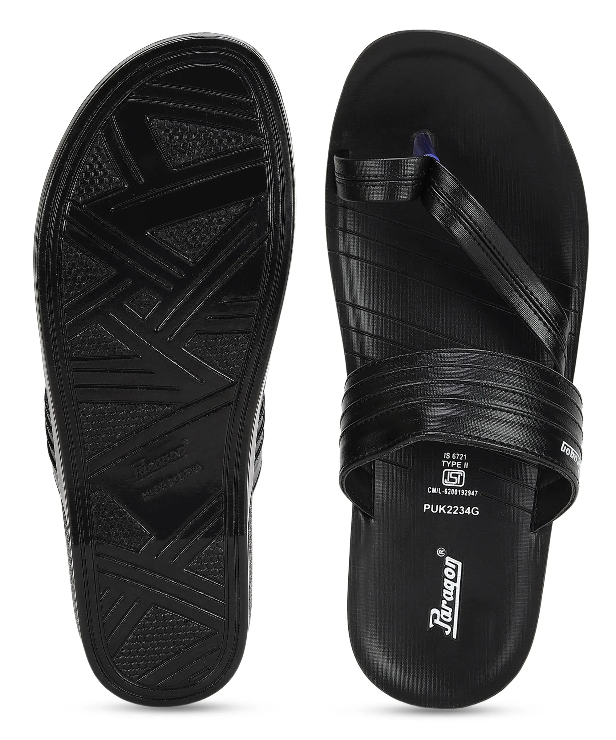 Paragon Men's Casual Slip-on Sandals for Men with Comfortable Sole