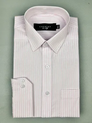 Pink Lines Formal Dress Shirt For Men MFS158