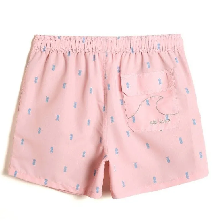 Pink Pineapple Board Shorts