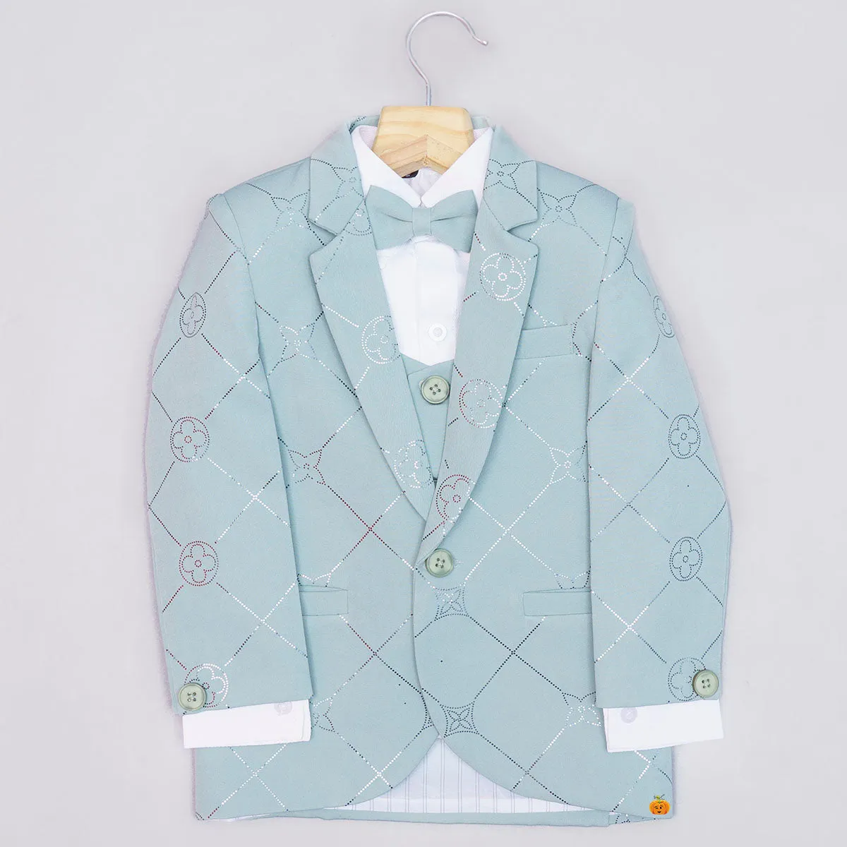 Pista Tuxedo Suit for Boys with Bow