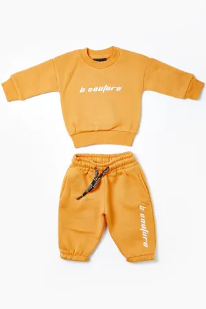 Plympton Fleece Crew Tracksuit Infant - Peach