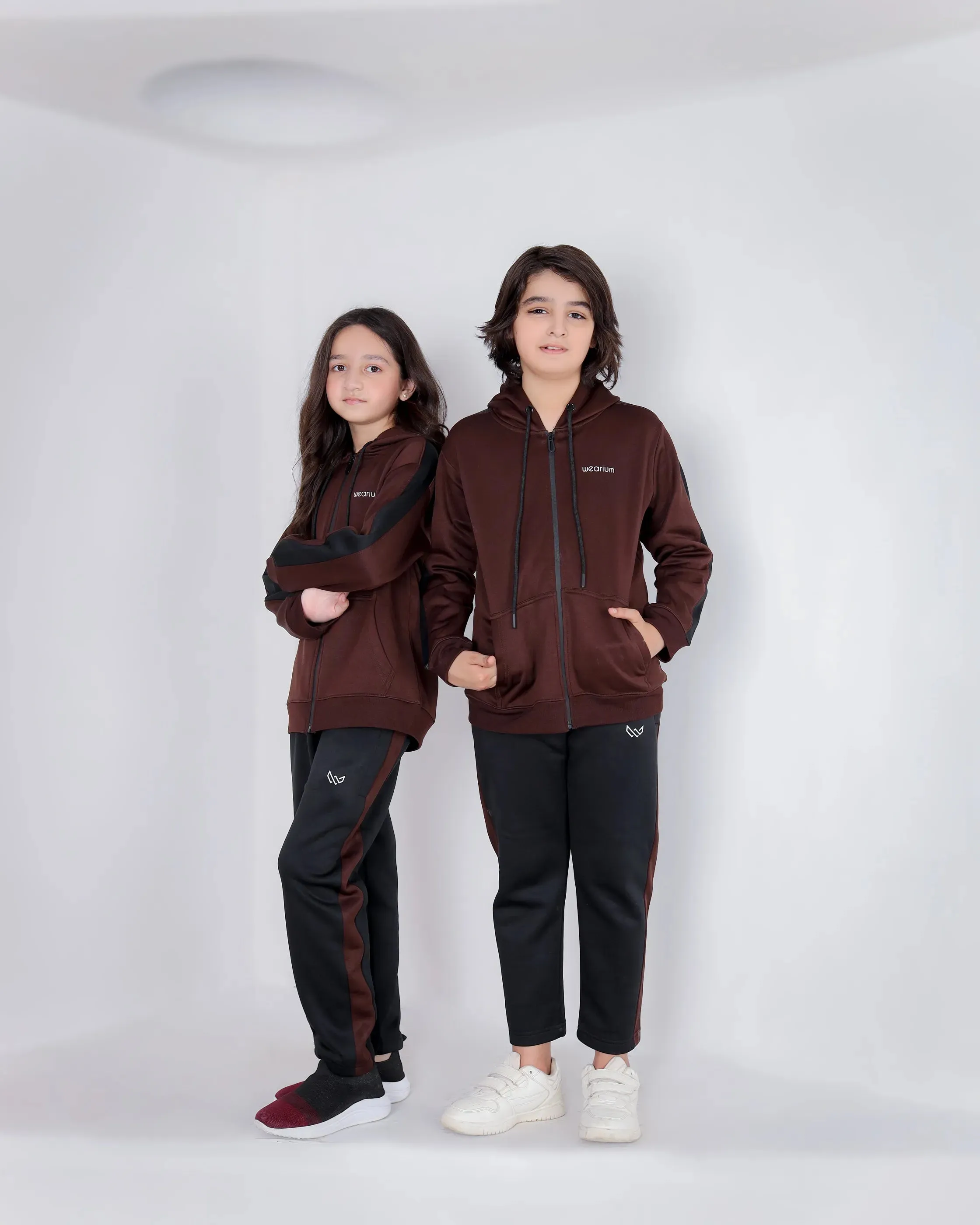 Premium Classic Brown - Kids Winter Tracksuit