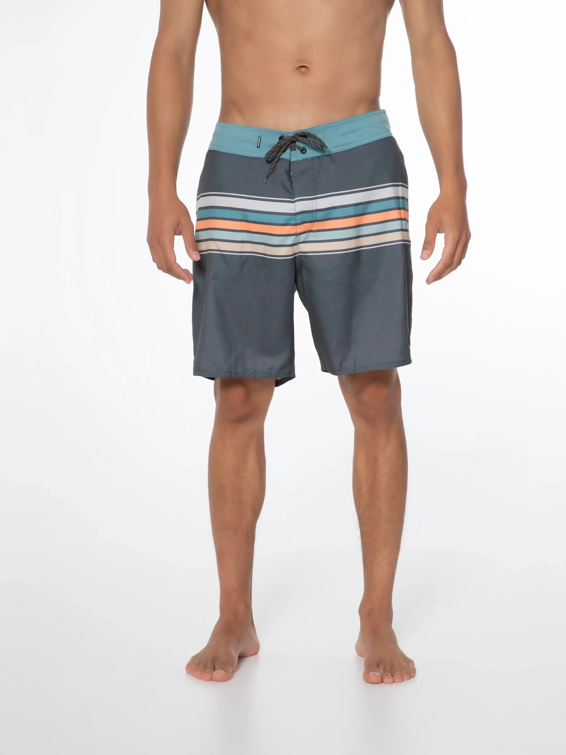 Protest PRTKALFORD Men's Striped Swim Short - Hunter Green