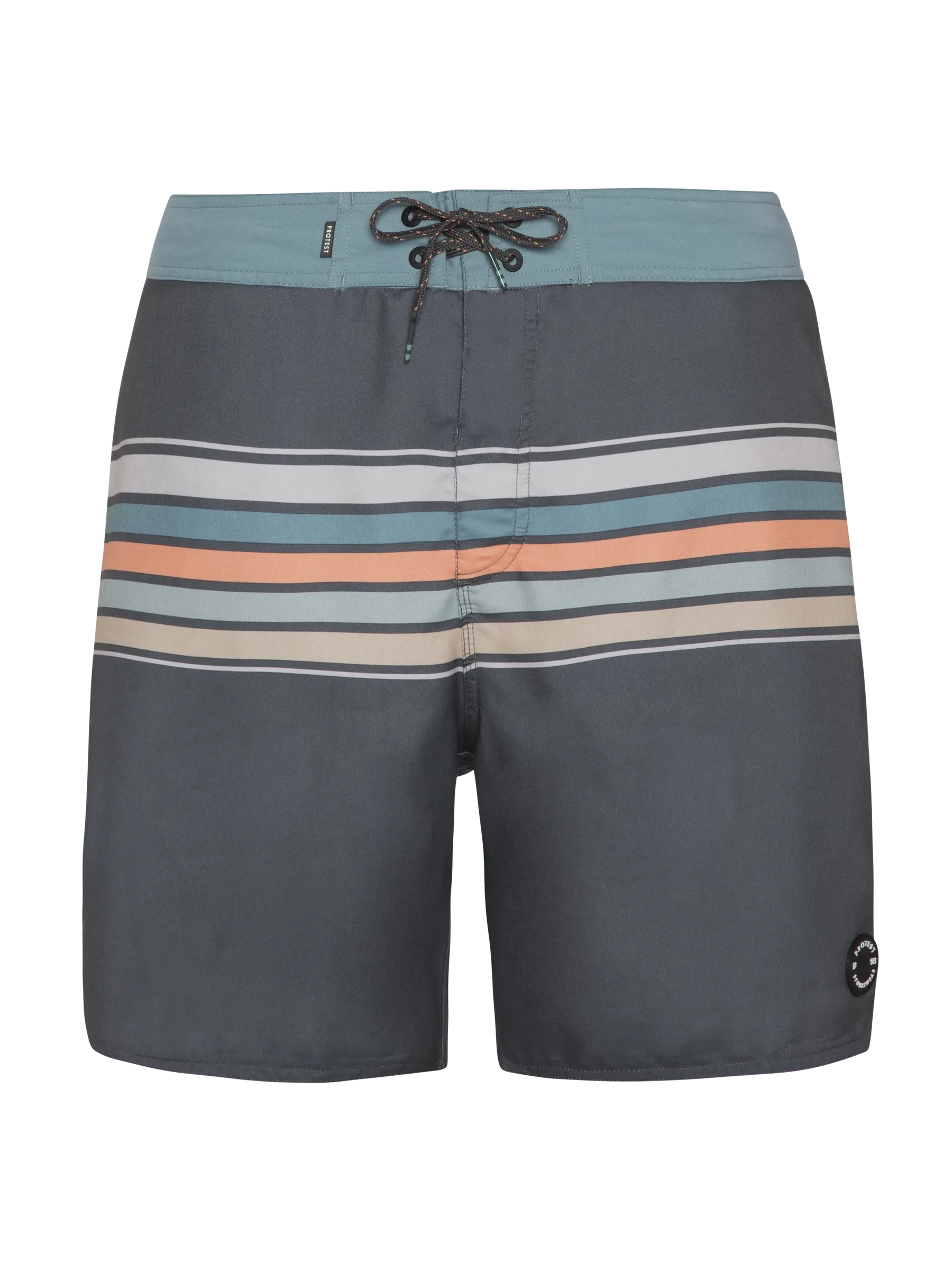 Protest PRTKALFORD Men's Striped Swim Short - Hunter Green