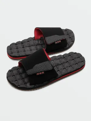 Recliner Slide Sandals - RIBBON RED