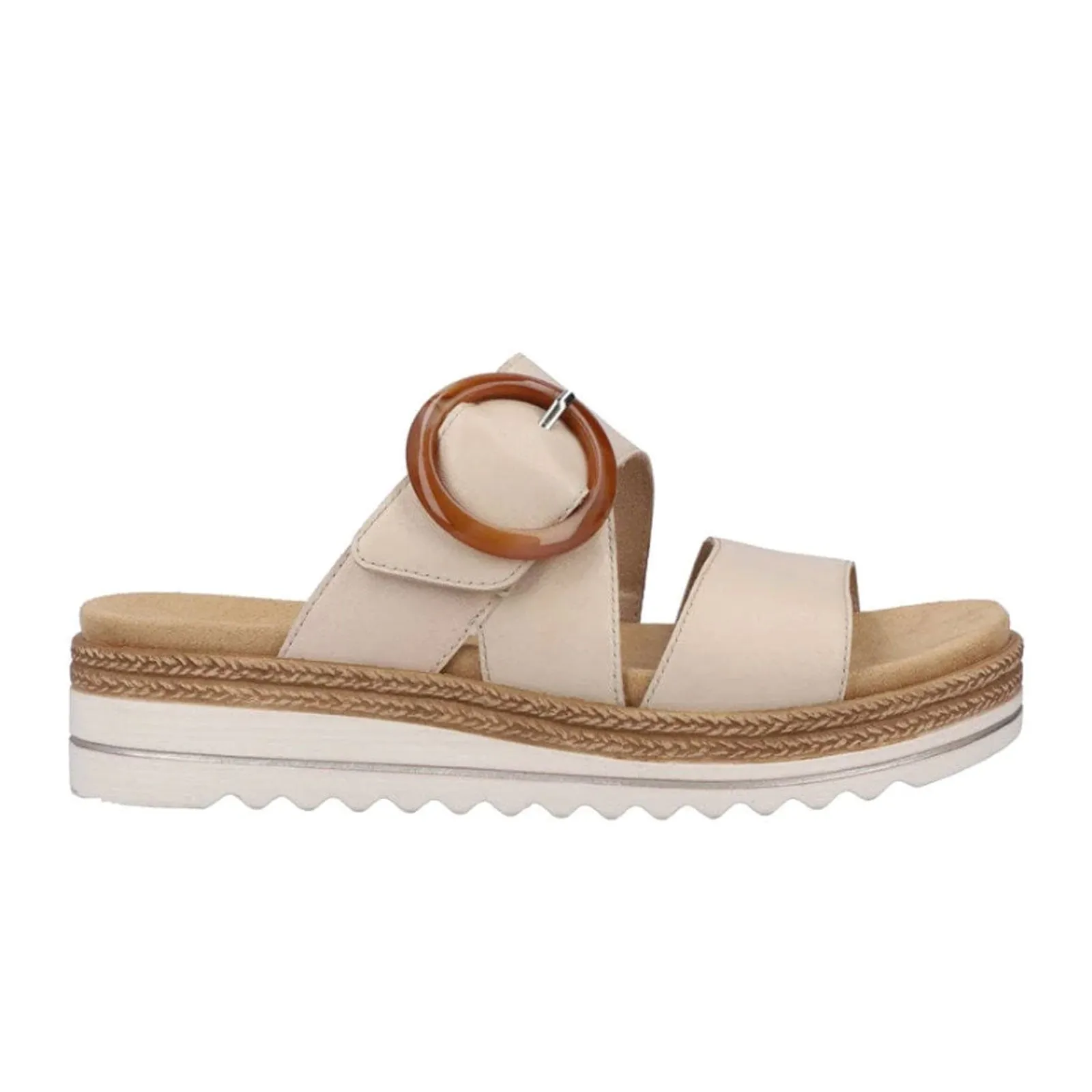 Remonte Jocelyn D0Q51-80 Slide Sandal (Women) - Kreide/Pebble