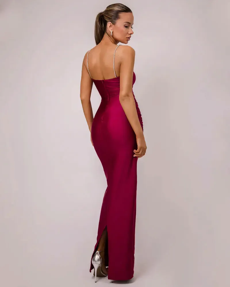 Sheath Maxi Dress Gown for Award Ceremonies