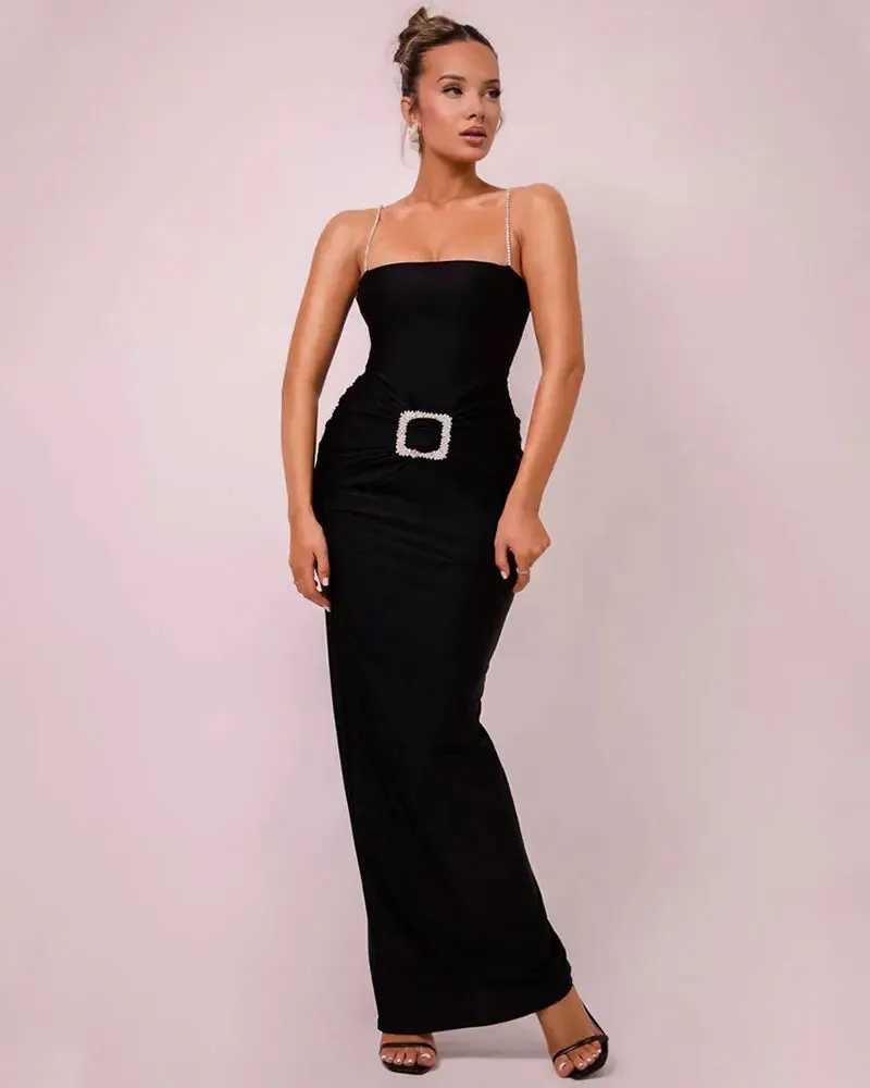 Sheath Maxi Dress Gown for Award Ceremonies