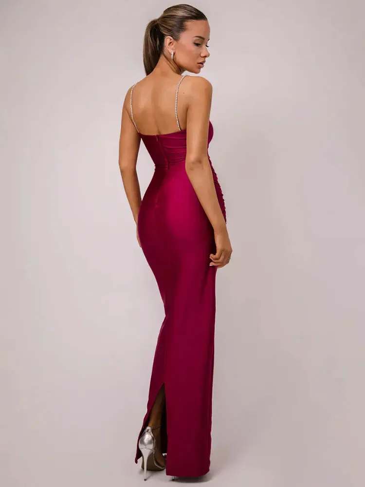 Sheath Maxi Dress Gown for Award Ceremonies