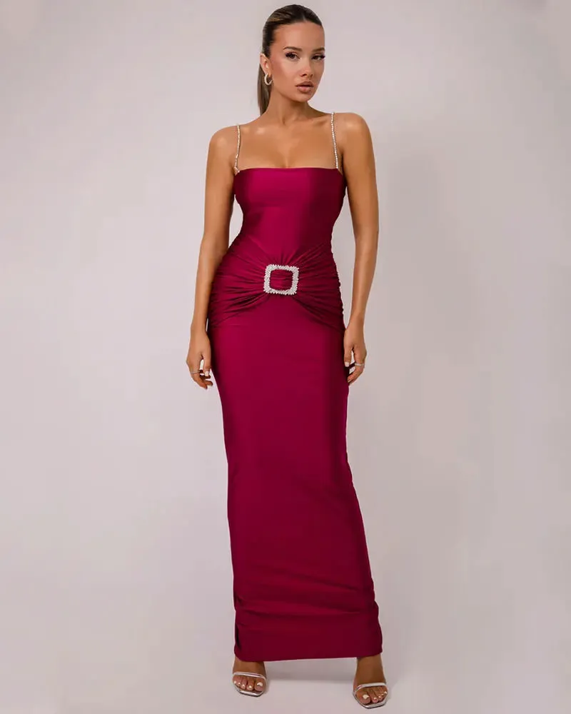 Sheath Maxi Dress Gown for Award Ceremonies