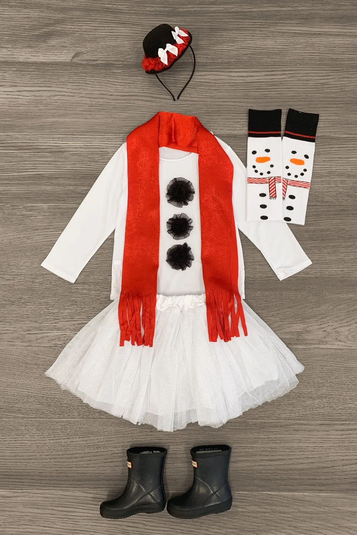 Snowman Costume - 4 Piece Set