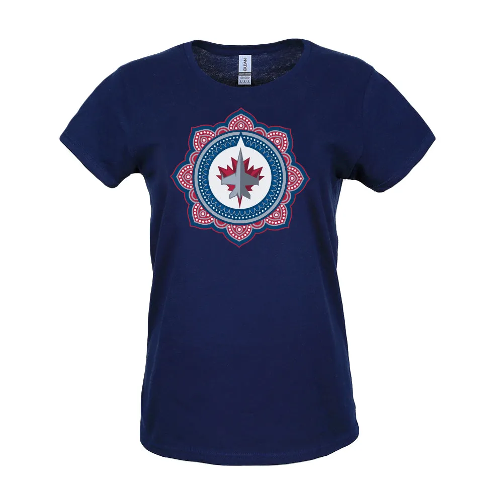 SOUTH ASIAN WOMEN'S TEE NAVY