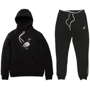 Staple Pigeon Metallic Pigeon Tracksuit Black