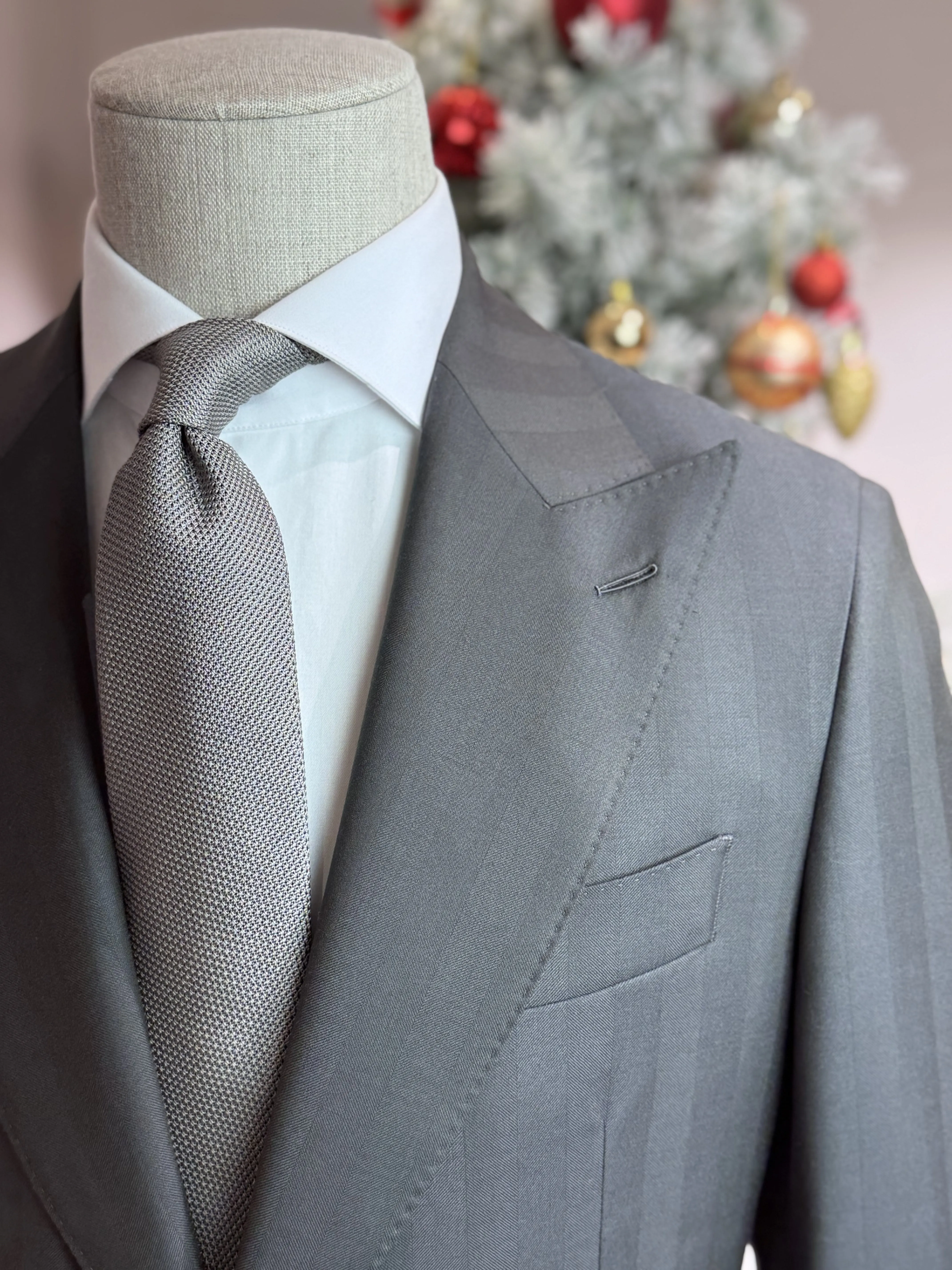 Suit Herringbone - Dark brown