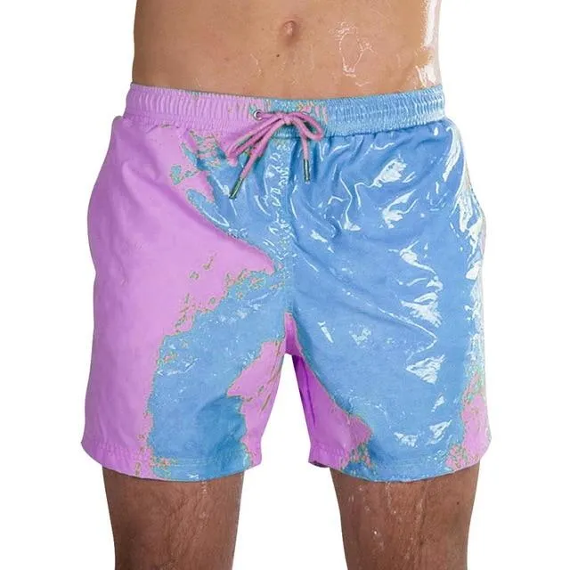 Summer Men Swimming Trunks Change