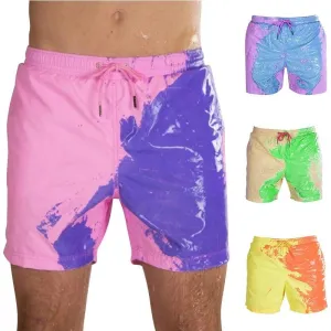 Summer Men Swimming Trunks Change