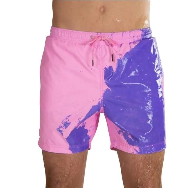 Summer Men Swimming Trunks Change