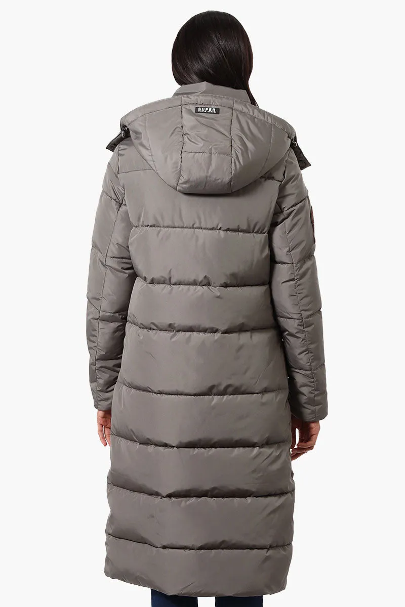 Super Triple Goose Maxi Puffer Parka Jacket - Olive