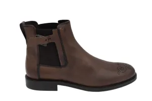 Tods Mens Leather Chelsea Boots in Brown