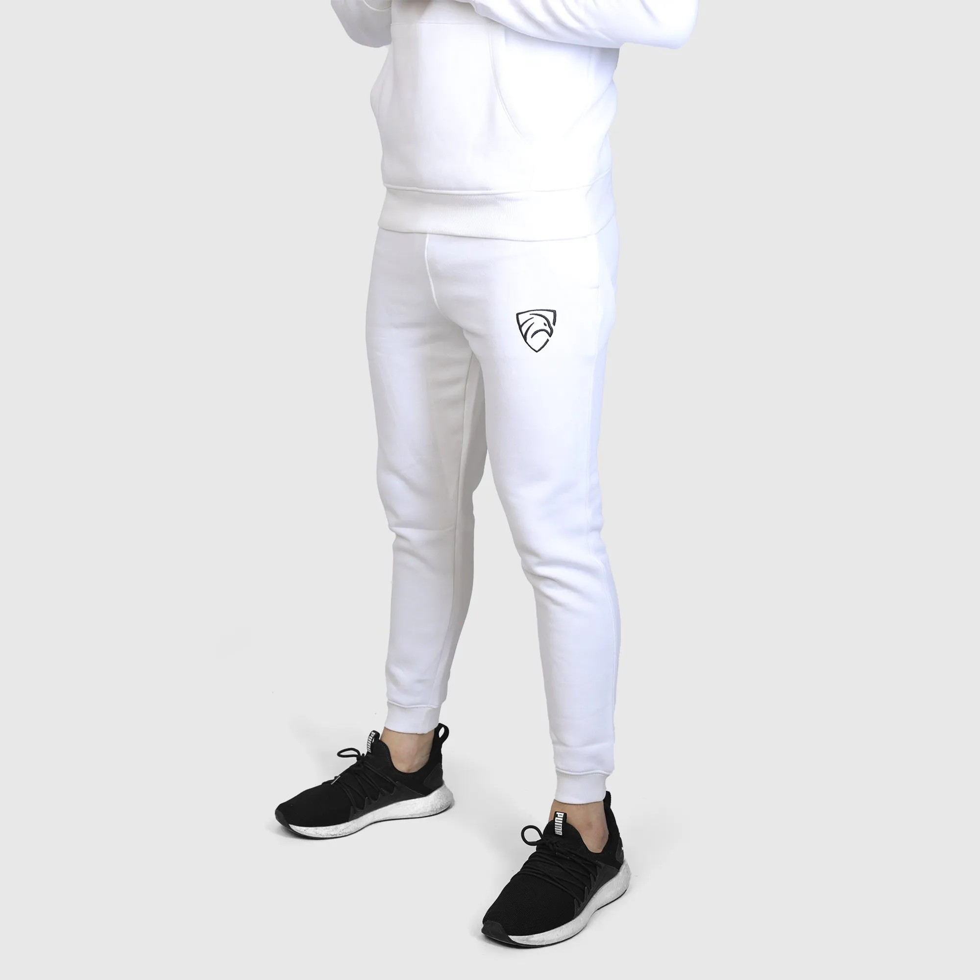 White Premium Basic Pull Over Tracksuit